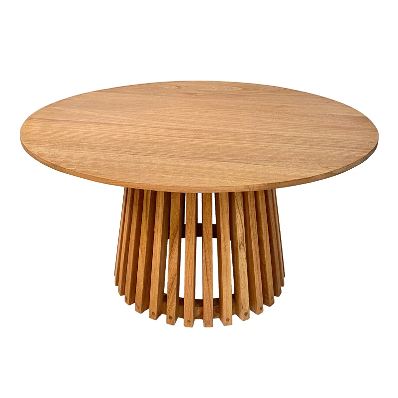 Kenda I pakoworld mindi coffee table, natural wood, D80x45cm