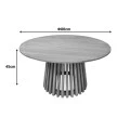 Kenda I pakoworld mindi coffee table, natural wood, D80x45cm