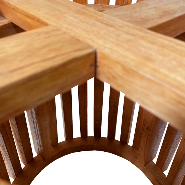 Kenda pakoworld mindi wood coffee table in natural shade D80x45cm