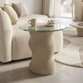 Coffee table Klida pakoworld beige MGO D40x63cm