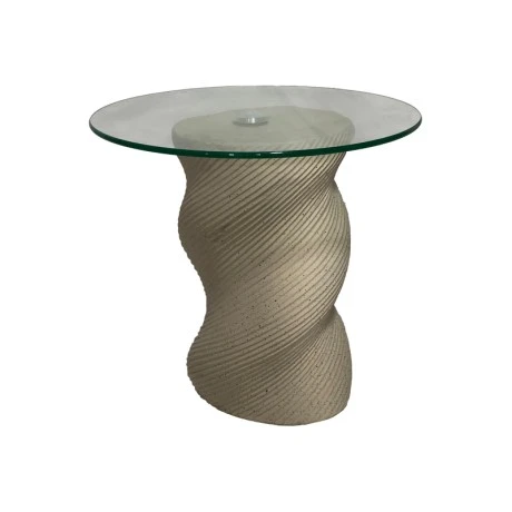 Coffee table Klida pakoworld beige MGO D40x63cm