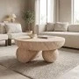 Coffee table Mikawa pakoworld MGO travertine look D70x34cm