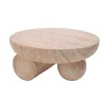Coffee table Mikawa pakoworld MGO travertine look D70x34cm