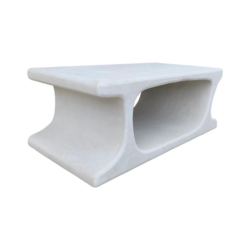 Coffee table Nafel pakoworld mdf white 120x60x45cm