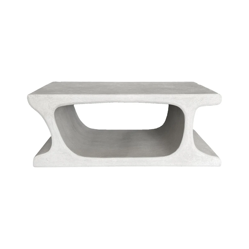 Coffee table Nafel pakoworld mdf white 120x60x45cm