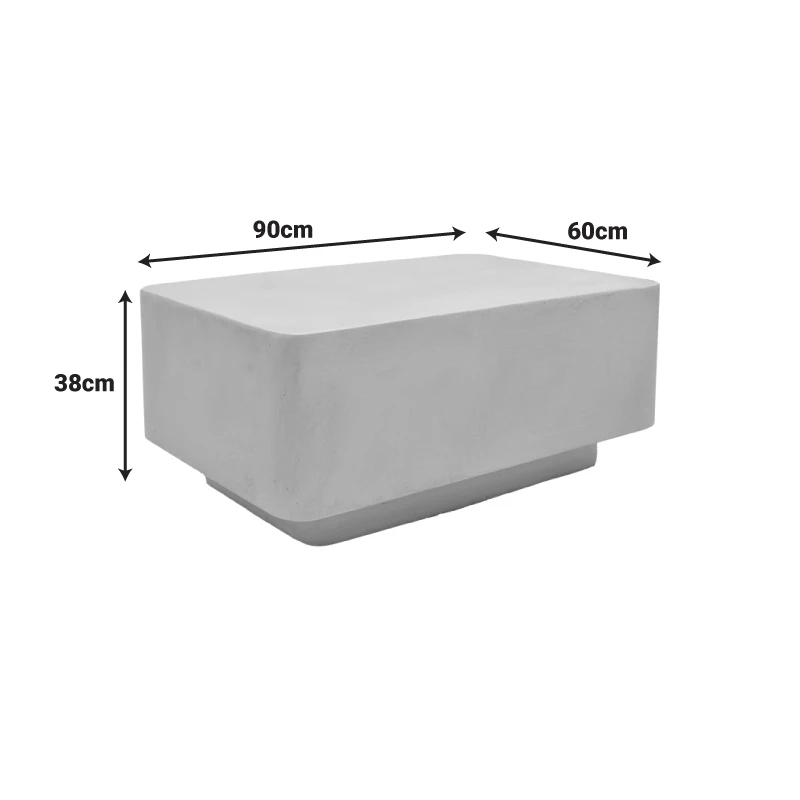 Coffee table Nerde pakoworld MGO cream 90x60x38cm