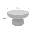 Coffee table Nuebo pakoworld MGO cream D70x40cm