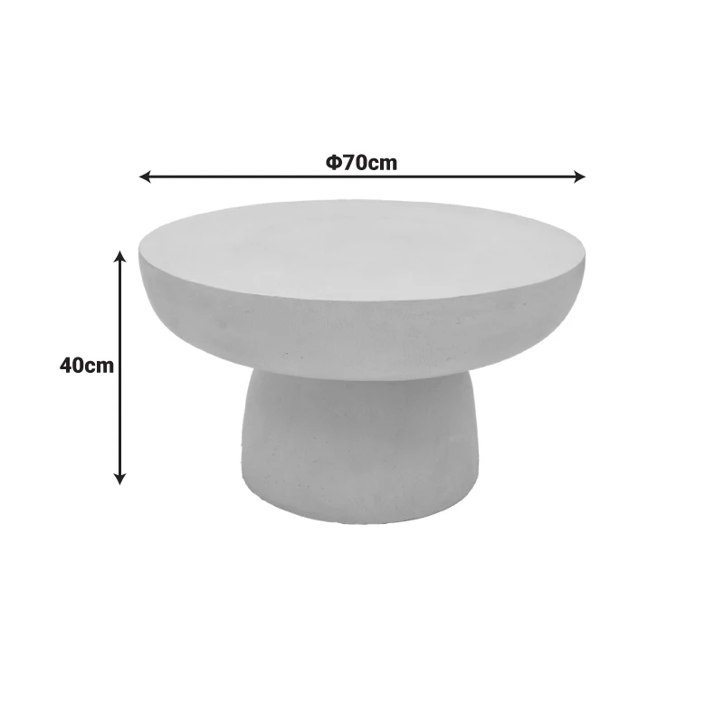 Coffee table Nuebo pakoworld MGO cream D70x40cm