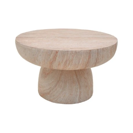 Coffee table Nuebo pakoworld MGO travertine look D70x41.5cm