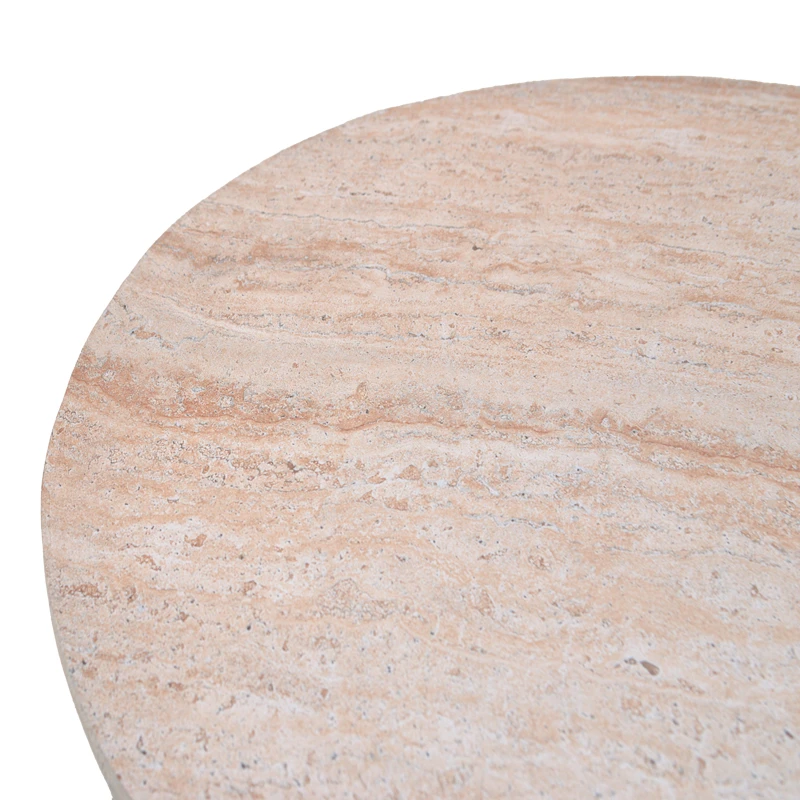 Coffee table Nuebo pakoworld MGO travertine look D70x41.5cm
