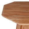 Octagon coffee table pakoworld acacia wood in natural shade D80x45cm