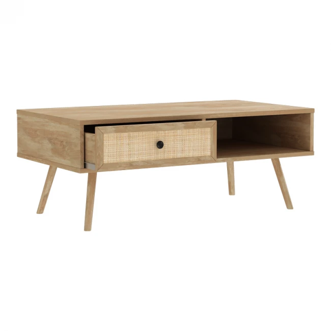 Τραπέζι σαλονιού Oslo pakoworld sonoma 110x59x41,5εκ