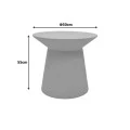 Coffee table Peble pakoworld MGO cappuccino D55x50cm