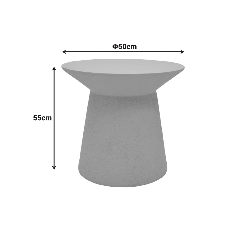 Coffee table Peble pakoworld MGO cappuccino D55x50cm