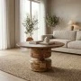 Coffee table Perlon pakoworld walnut mango wood D80x45cm