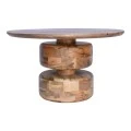 Coffee table Perlon pakoworld walnut mango wood D80x45cm