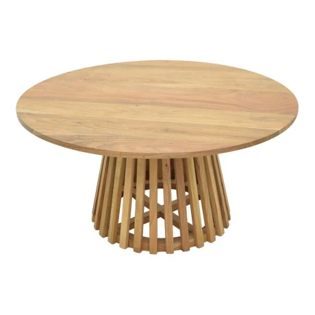 Radiane pakoworld table, solid acacia wood in natural shade, D80x40cm
