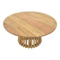 Radiane pakoworld table, solid acacia wood in natural shade, D80x40cm