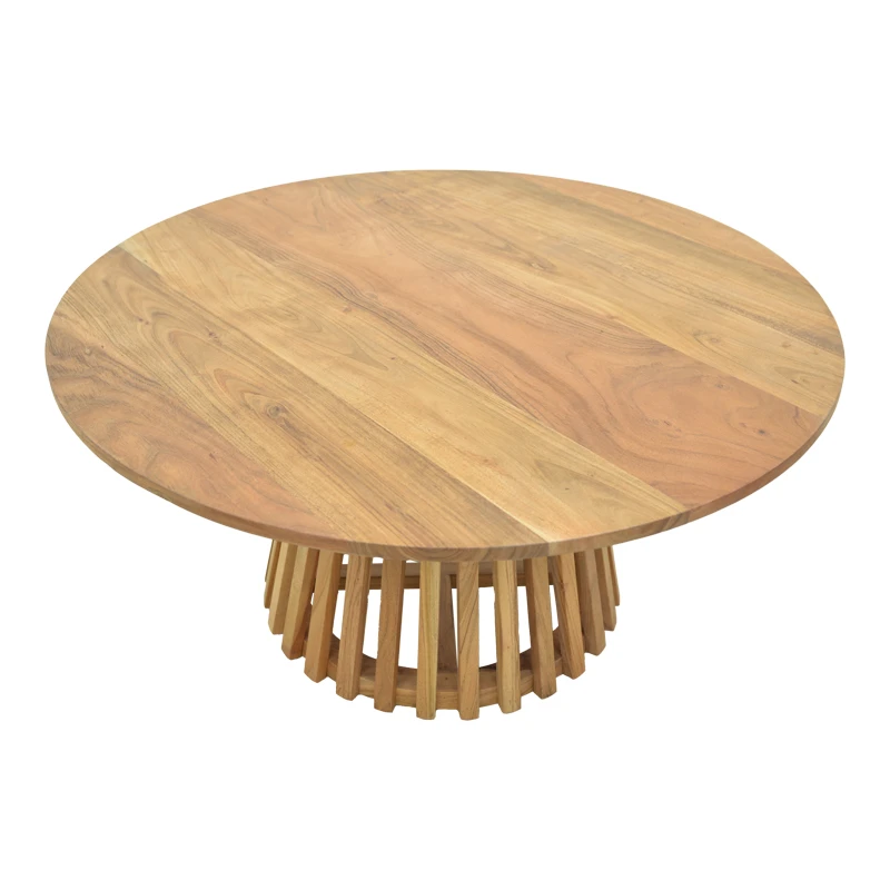 Radiane pakoworld table, solid acacia wood in natural shade, D80x40cm