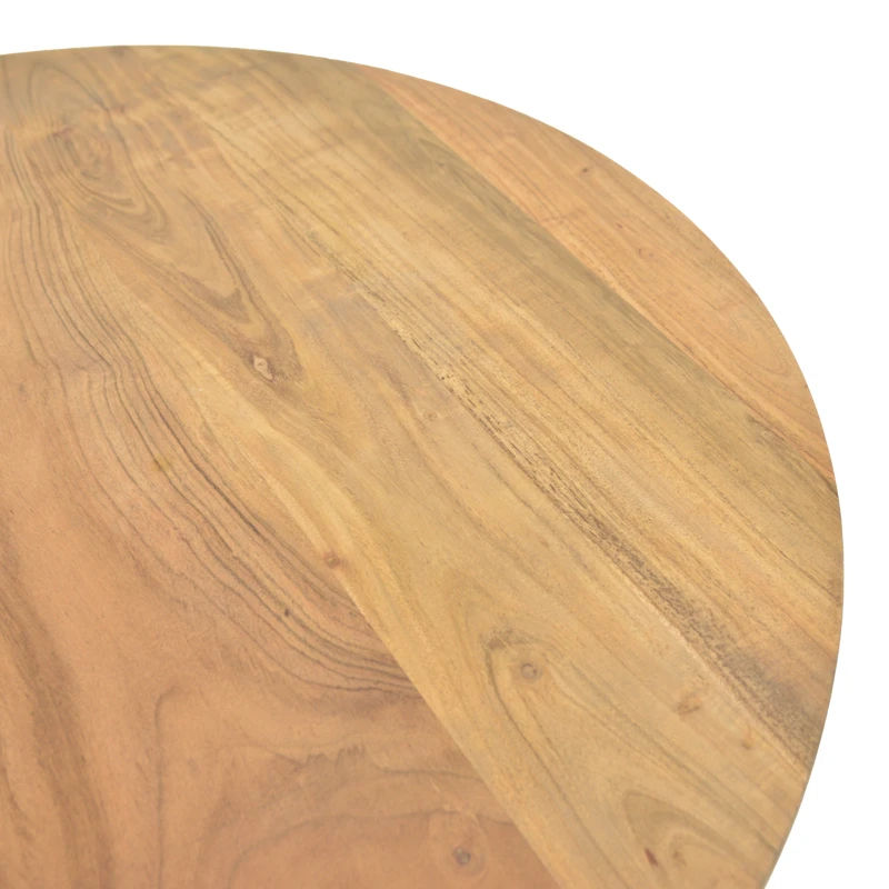 Radiane pakoworld table, solid acacia wood in natural shade, D80x40cm