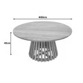 Radiane pakoworld table, solid acacia wood in natural shade, D80x40cm
