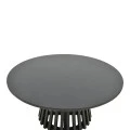 Radiane pakoworld table, solid acacia wood in black shade, D80x40cm