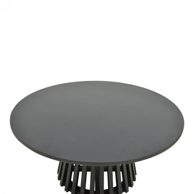 Radiane pakoworld table, solid acacia wood in black shade, D80x40cm