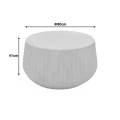 Rongo pakoworld coffee table, MGO cream, D80x41cm