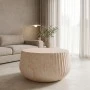 Rongo pakoworld coffee table MGO travertine look D80x41cm