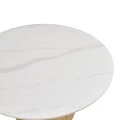 Sikulu pakoworld oak MDF with ceramic surface in white marble look D80x40cm