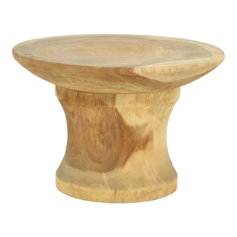 Coffee table Stomer pakoworld suar wood in natural shade D66x45cm