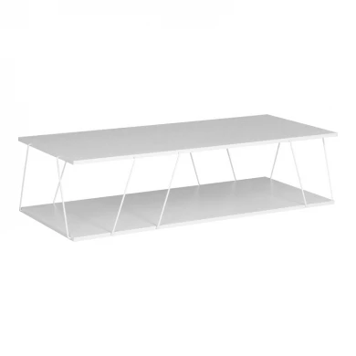 Τραπέζι σαλονιού Tars pakoworld λευκό 120x50x30εκ