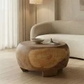 Coffee table Terra pakoworld suar wood in natural color D60x36cm