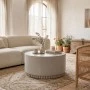 Tierra pakoworld coffee table light grey MGO D75x37cm