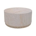 Tierra pakoworld coffee table, travertine look MGO, D75x37cm