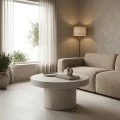 Coffee table Umbra pakoworld MGO light grey D80x31.5cm