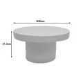 Coffee table Umbra pakoworld MGO light grey D80x31.5cm