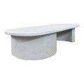 Coffee table Verven pakoworld mdf white 120x60x32cm