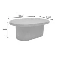 Coffee table Vooge pakoworld MGO cream 100x64x39cm