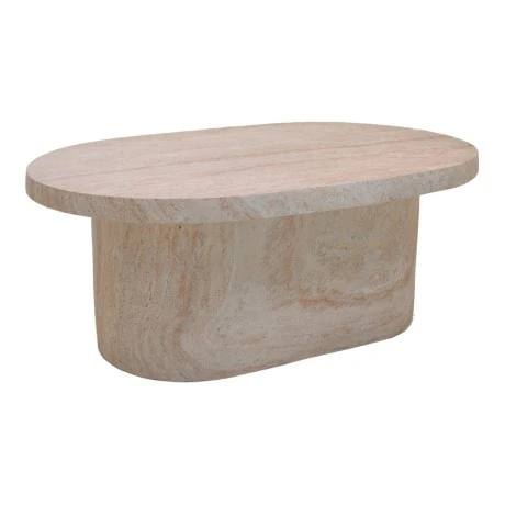 Coffee table Vooge pakoworld MGO travertine look 100x64x39cm