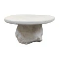 Coffee table Zinol pakoworld mdf-polyresin white 105x62x32cm