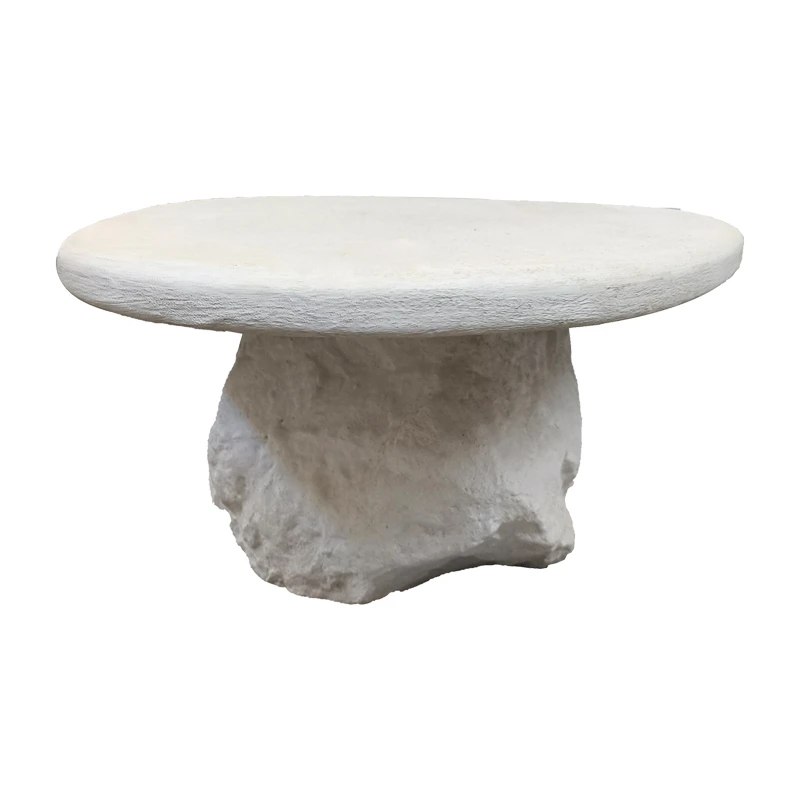 Coffee table Zinol pakoworld mdf-polyresin white 105x62x32cm