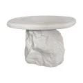 Coffee table Zinol pakoworld mdf-polyresin white D60x41cm