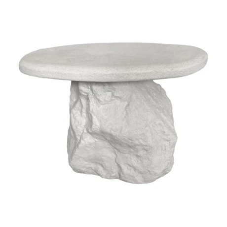 Coffee table Zinol pakoworld mdf-polyresin white D60x41cm
