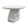 Coffee table Zinol pakoworld mdf-polyresin white D60x41cm