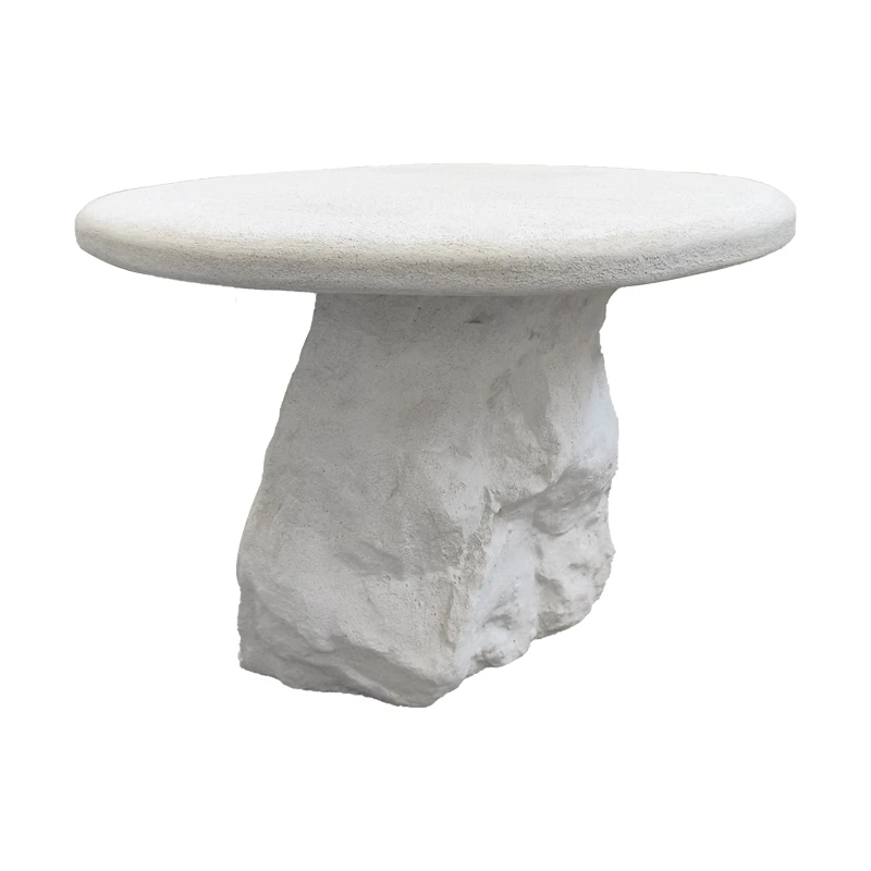 Coffee table Zinol pakoworld mdf-polyresin white D60x41cm