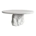 Coffee table Zinol pakoworld mdf-polyresin white D80x36cm