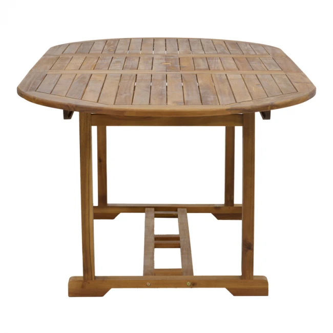 Sopho pakoworld table expandable natural acacia wood 200/150x100x75cm