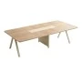 Meeting table Azari pakoworld in oak-beige shade 240x120x75cm