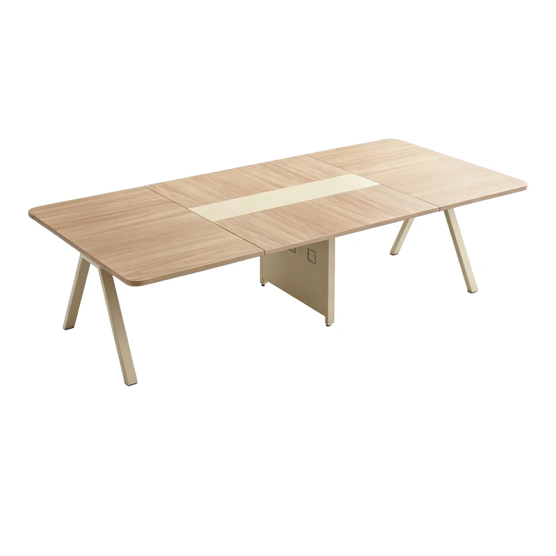 Meeting table Azari pakoworld in oak-beige shade 240x120x75cm